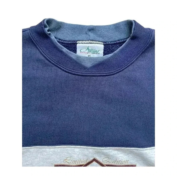 Vintage 80s 90s Limited Edition Lake Poinsett Camp SD Colorblock Crewneck XL - Picture 6 of 13